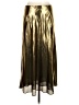 J.Crew 100% Polyester Metallic Gold Formal Skirt Size S - photo 2