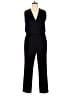Barneys New York 100% Polyester Solid Black Jumpsuit Size 14 - photo 1