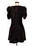 Topshop 100% Polyester Chevron-herringbone Brown Cocktail Dress Size 8 - photo 2