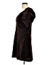 Topshop 100% Polyester Chevron-herringbone Brown Cocktail Dress Size 8 - photo 5