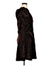 Topshop 100% Polyester Chevron-herringbone Brown Cocktail Dress Size 8 - photo 4