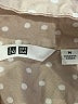 Uniqlo 100% Rayon Polka Dots Tan Long Sleeve Blouse Size M - photo 7