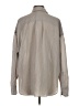 Zara Stripes Gray Long Sleeve Button-Down Shirt Size S - photo 2