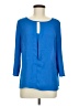 Express 100% Polyester Blue 3/4 Sleeve Blouse Size M - photo 1
