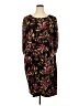 Connected Apparel Print Brown Cocktail Dress Size 24W - photo 1
