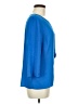 Express 100% Polyester Blue 3/4 Sleeve Blouse Size M - photo 4