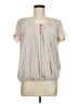 Wallis 100% Polyester Gray Short Sleeve Blouse Size M - photo 1