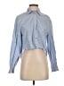 Jason Wu Polka Dots Blue Long Sleeve Blouse Size XS - photo 1