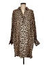 Unbranded 100% Viscose Animal Print Brown Kimono Size M - photo 1