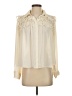 Zara Basic 100% Polyester Ivory Long Sleeve Blouse Size XS - photo 1