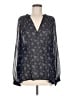 Vince. 100% Silk Gray Long Sleeve Silk Top Size M - photo 1