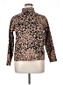 Tahari Animal Print Brown Turtleneck Sweater Size XL - photo 1