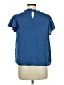 Shein 100% Polyester Blue Short Sleeve Blouse Size 6 - photo 2