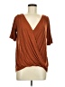 Left Coast by Dolan Brown Short Sleeve Top Size M - photo 1