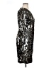 Tahari 100% Polyester Metallic Silver Cocktail Dress Size 16 - photo 4