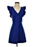 French Connection Solid Blue Cocktail Dress Size 2 - photo 1