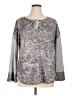 Weekend Suzanne Betro Paisley Gray Pullover Sweater Size 1X - photo 1