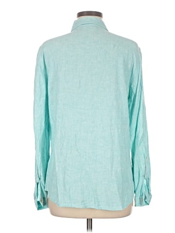 Susan Graver Long Sleeve Button-Down Shirt (view 2)