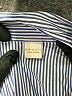 Bruli 100% Cotton Stripes Blue Long Sleeve Button-Down Shirt Size EU 40 / US 10 - photo 7