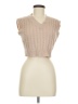 Shein 100% Acrylic Tan Sweater Vest Size 6 - photo 1