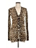 Ellison Animal Print Brown Cardigan Size M - photo 1