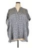 Lane Bryant 100% Polyester Polka Dots Silver Kimono Size 26 - 28 Plus - photo 1