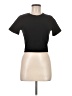 Zara 100% Cotton Black Short Sleeve Turtleneck Size M - photo 1