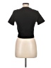 Zara 100% Cotton Black Short Sleeve Turtleneck Size M - photo 2