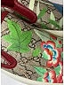 Gucci 100% Leather Graphic Gray Red Sneakers Size EU (IT) 38 1/2 / US 8 1/2 - photo 3