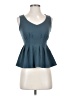 Deletta Teal Blue Sleeveless Blouse Size XS - photo 1