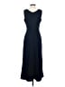 DKNY 100% Polyester Solid Blue Cocktail Dress Size 2 - photo 2