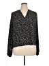 Worthington 100% Polyester Black Long Sleeve Blouse Size 0X - photo 1