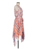 Sangria 100% Polyester Print Orange Casual Dress Size 6 - photo 4