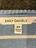 Emily Daniels Stripes Blue Pullover Sweater Size 2X - photo 7