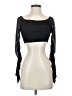 Shein 100% Polyester Black Long Sleeve Top Size XS - photo 1
