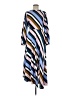Topshop 100% Polyester Stripes Blue Casual Dress Size 8 - photo 1