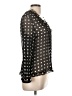 Ann Taylor 100% Polyester Polka Dots Black 3/4 Sleeve Blouse Size 10 - photo 4