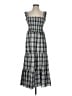 Veronica Beard Checkered-gingham Gray Casual Dress Size 2 - photo 1