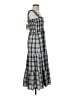 Veronica Beard Checkered-gingham Gray Casual Dress Size 2 - photo 4