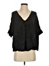 Dept. Black Short Sleeve Blouse Size S - photo 1
