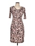 Connected Apparel Floral Brown Cocktail Dress Size 10 (petite) - photo 1