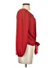 MICHAEL Michael Kors Red Long Sleeve Blouse Size XXS - photo 4