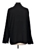 Anne Klein 100% Polyester Solid Black Long Sleeve Blouse Size L - photo 2