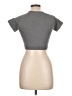 OQQ Tweed Gray Short Sleeve Turtleneck Size L - photo 2