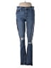 Ann Taylor LOFT Floral Blue Jeans Size 28 waist - photo 1