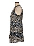 Free People Animal Print Blue Cocktail Dress Size 6 - photo 5