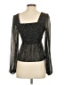 Sincerely Jules 100% Polyester Black Long Sleeve Blouse Size S - photo 2