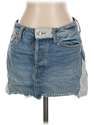 We the Free Denim Skirt (view 1)