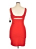 Fabletics Solid Red Cocktail Dress Size XL - photo 2
