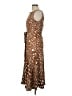 Perceptions Polka Dots Brown Cocktail Dress Size L - photo 5